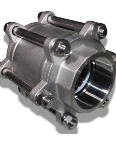 ball valve 3-parts ISO mounting flange